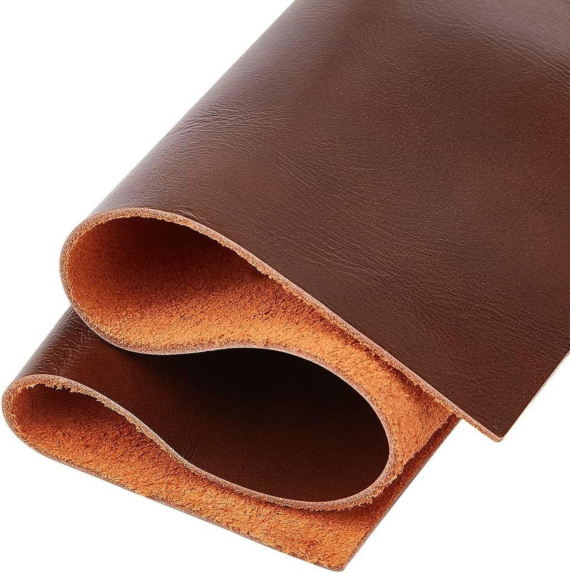 MEISTER SHEET【LEATHER】【箔】BROWN 2 Sheets 12×12inch Black Tooling Leather 1mm Thick Square Genuine