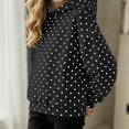 thumbnail image 2 of ITSAME Girls Hooded Sweatshirt (3-16) Polka Dot Print Loose Fit Long Sleeve Fall Winter Fashion Versatile Hoodie Size 7, 2 of 8