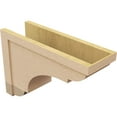 thumbnail image 5 of 10"W x 30"D x 20"H Classic Bryant Rough Cedar Woodgrain TimberThane Corbel, Primed Tan, 5 of 6