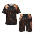 thumbnail image 1 of Fotbe Steampunk Cowboy Cat Pijama Estampada de 2 Piezas para Niños – Ropa de Dormir de Manga Corta Cómoda para Niños y Niñas, Camiseta y Shorts de Algodón-XX-Large, 1 of 6