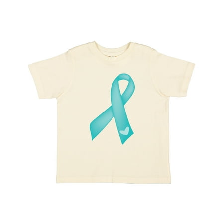 

Inktastic Teal Awareness Ribbon Gift Toddler Toddler Girl T-Shirt