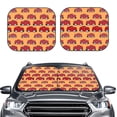 thumbnail image 6 of Lsque Red Cars 2 PCS Windshield Sun Shade | CarFoldable Window Covers | Car Accessories Reflect UV for Universal Cars SUV Truck | Small, 6 of 7