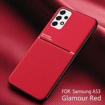 for Samsung Galaxy A53 5G Case, Luxury Ultra Slim with Magnetic Matte Dual Layer Shockproof Bumper Frame Drop Protection Hybrid Phone Case Cover for Samsung Galaxy A53 5G,Red