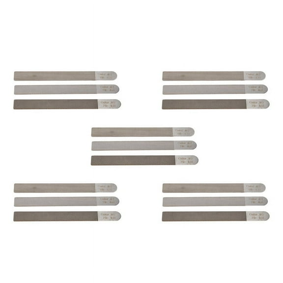 15Pc Guitar Nut Files Fret Crowning Slot Filing Luthier Repair Tool Kit for Guitar Stringed Instruments