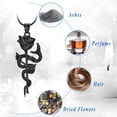 thumbnail image 3 of Rose Flower Urn Pendant Urn Necklace Cremation Jewelry for Ashes Snake Ashes Pendant Necklace with Rose Mini Keepsake Urn Necklace, 3 of 7