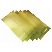 Precision Brand ShimStock,Sheet,Brass,0.0120 In,6 In,PK2 17440