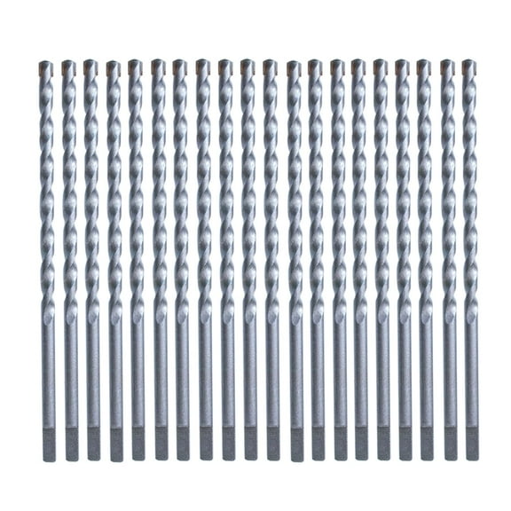 5/32“ Masonry Concrete Drill Bits Set Carbide Tip Flat Shank Stone Bricks Screw Bit