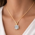 thumbnail image 3 of The Diamond Deal | 4 Carat Round Brilliant Lab-Grown Diamond Solitaire Pendant Necklace |14K Yellow Gold | 18 Inch Gold Chain, 3 of 6