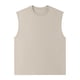 thumbnail image 2 of Camiseta sin mangas de cuello redondo para hombre, de verano, de color liso, informal, sin mangas, para hacer ejercicio, de poliéster., 2 of 6