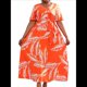 thumbnail image 3 of Vestido de Verano Holgado Informal de Corta con Corte A y Corte en A para Mujer, Talla Grande Naranja XXXL, 3 of 10