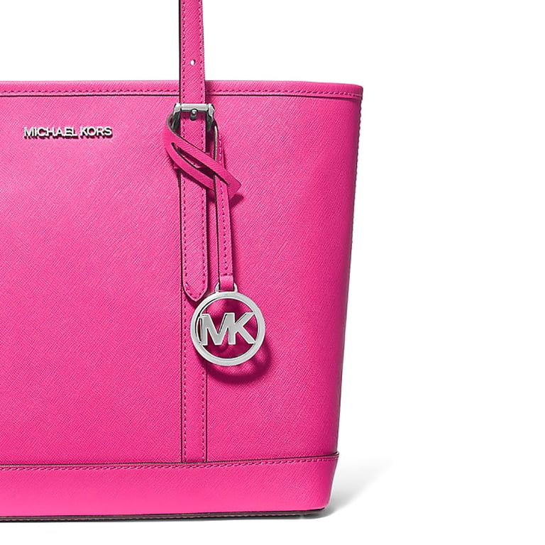 Michael Kors Women's Jet Set Travel Small Saffiano Leather Top-Zip