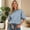 Blue2, variant on Sweatshirts for Women Short Sleeve Crew Neck Puff Sleeve Leopard Print Pullover Oversized Top Loose Fit Casual Fall Winter Basic Cheetah Graphic Blouse