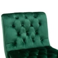 thumbnail image 6 of Accent Chairs, Velvet Upholstered Single Sofa Chair with Button Tufted Backrest and Solid Legs, Modern Ergonomical Lounge Chair with Thicken Cushion for Living Room Office Bedroom,Green, 6 of 7