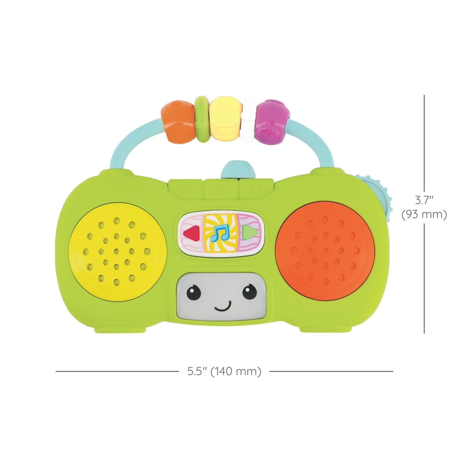 Infantino Music & Light Pretend Mini Boombox, Mini boombox