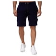 thumbnail image 3 of uikmnh Mens Sweatpants Men's Solid Color Summer Shorts Overalls Pocket Design Sports Crotch Pants Size:M, 3 of 8