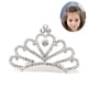 thumbnail image 1 of Peine de tiara de princesa, accesorios para el cabello con corona de diamantes de imitación de cristal para niñas de flores, 1 of 5
