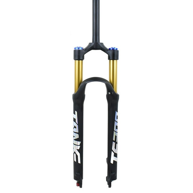 Mountain Bike Front Fork Gold Tube Aluminum Alloy Air Pressure Shock Absorber 29-inch Straight Shoulder Line Control Professional Mountain Bike Equipment