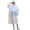 White, variant on UJNDER Durable Solid Color Fashionable EVA Outdoor Travel Portable Lengthening Hooded Raincoat for Women Pink One Size