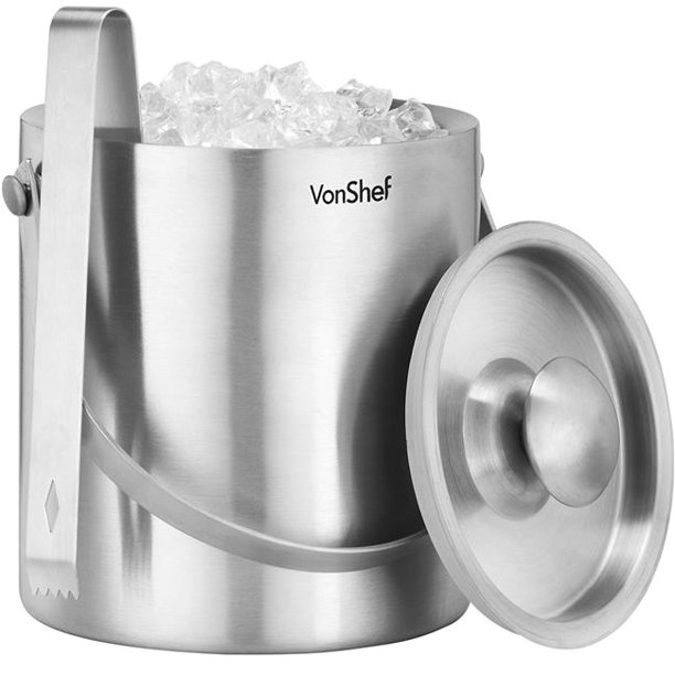 Starcrafts 72286 Stainless Steel Double Wall Ice Bucket with Lid 2