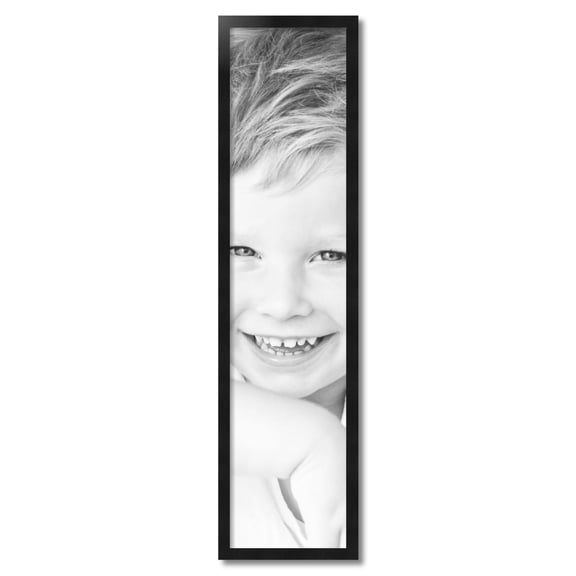 ArtToFrames 10" x 43" Black Picture Frame, 10x43 inch Black Wood Poster Frame (WOM-5139)
