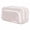 Beige, variant on Large Capacity Canvas Pencil Case Zippered Organizer Pen Bag Stationery Supplies Storage Pouch Cosmetic Travel Organizer For Office Desk Accessories Adults