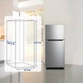 thumbnail image 3 of SMAD 13.9 Cu ft Top Freezer Refrigerator Full Size 28 in.W Frost Free LED Light Stainless Steel, 3 of 7