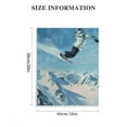thumbnail image 3 of BCIIG Snowboarding Mountains Trick Fine Art Aesthetic Poster & Print Wall Painting for Living Room Bedroom Office Decor 16x20 in, 3 of 5