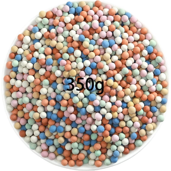 NOGIS Natural Organic Colorful Leca Balls 0.77lb for Plants, 3mm-4mm Ceramsite Clay Pebbles Indoor Potting Garden Soil for Orchid, Succulents, Hydroponics, Decoration, Drainage