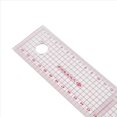 thumbnail image 4 of 2X Cortador Costura 54Cm Regla Recta de Cuota de Lados Dobles Transparente Rosado, 4 of 5