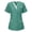 Mint Green womens tops, variant on Pimelu Womens Fashion Scrubs for Women Womens Scrub Tops V Neck Short Sleeve Fashion Color Block Nurse's Shirts Pocket Lightweight Work Uniform Tunic Blouses