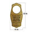 thumbnail image 5 of Signs ByLITA Please Don't Come In, We Are Doing Things that Don't Include You Door Hanger - Navy Blue, 4" x 8", 5 of 5