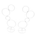 thumbnail image 3 of 2 soportes de arco para decoración de bodas, 4 niveles, marco de guirnalda, soporte de flores, aro redondo, soporte de fondo para fiesta de cumpleaños, 3 of 8
