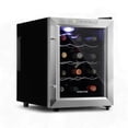 thumbnail image 1 of Cava Enfriador De Vino 12 Botellas 33L Acero Inoxidable Temperatura Regulable Voltio negro, 1 of 5