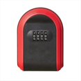 thumbnail image 1 of Caja Seguridad para Llaves Resistente una Intemperie Combinación 4 Dígitos Caja Seguridad para Llaves para Exteriores Caja Seguridad para Llaves Montada en Pared, Negro y Rojo, 1 of 7