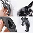 thumbnail image 1 of MORESEC 2Pcs Self Adhesive Wall Hook, Deer Head Design Hanger for Keys, Bags, and Hats, Strong Adhesive Backing, No Tools Needed, Decorative and Functional for Home and Office, 1 of 9