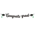 thumbnail image 2 of Congratulations Graduation Decorations Class of 2026, Pre-strung Black Glitter Congrats Grad Banner, Grad Party Senior College High School Classroom Table Decor Hanging Garland Sign Favors Supplies, 2 of 5