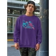 thumbnail image 2 of You Are My Universe Paint Sweatshirt Men -Image by Shutterstock, Male XX-Large, 2 of 4