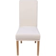 thumbnail image 2 of Velvet Stretch Dining Room Chair Covers Soft Removable Dining Chair Slipcovers Set of 2, Dawn, 2 of 7