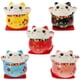 thumbnail image 2 of Ceramic Cat Statue Ornament Mini Fortune Cat Figurine Childrens Gifts 5X4.3X4.8CM 5Pcs, 2 of 4