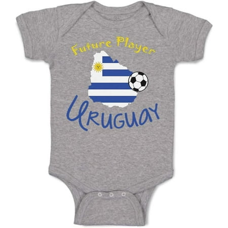 

Cute Rascals Custom Baby Bodysuit Future Soccer Player Uruguay Cotton Boy & Girl Clothes