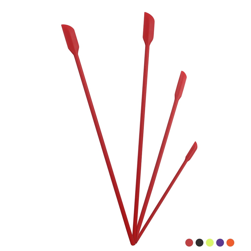 Machinehome 4 Pieces Silicone Spatulas Set Long Jam Cosmetic Bottle