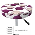 thumbnail image 2 of purple Onion Pattern Round Bar Stool Seat Covers, Elastic Round Chair Cover Stool Seat Slipcover Bar Stool Cushions Round Pad for 12-14 inch, 2 of 5