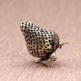 thumbnail image 4 of Pure Copper Sculptures Fruit Sculpture Strawberry Statue Crafts Small Ornaments, 4 of 5