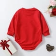 thumbnail image 4 of Boys Hoodie Boys Sweatshirt Valentine's Day Baby Boys Girls Letter Long Sleeve Romper Outfit Bodysuit, 4 of 7