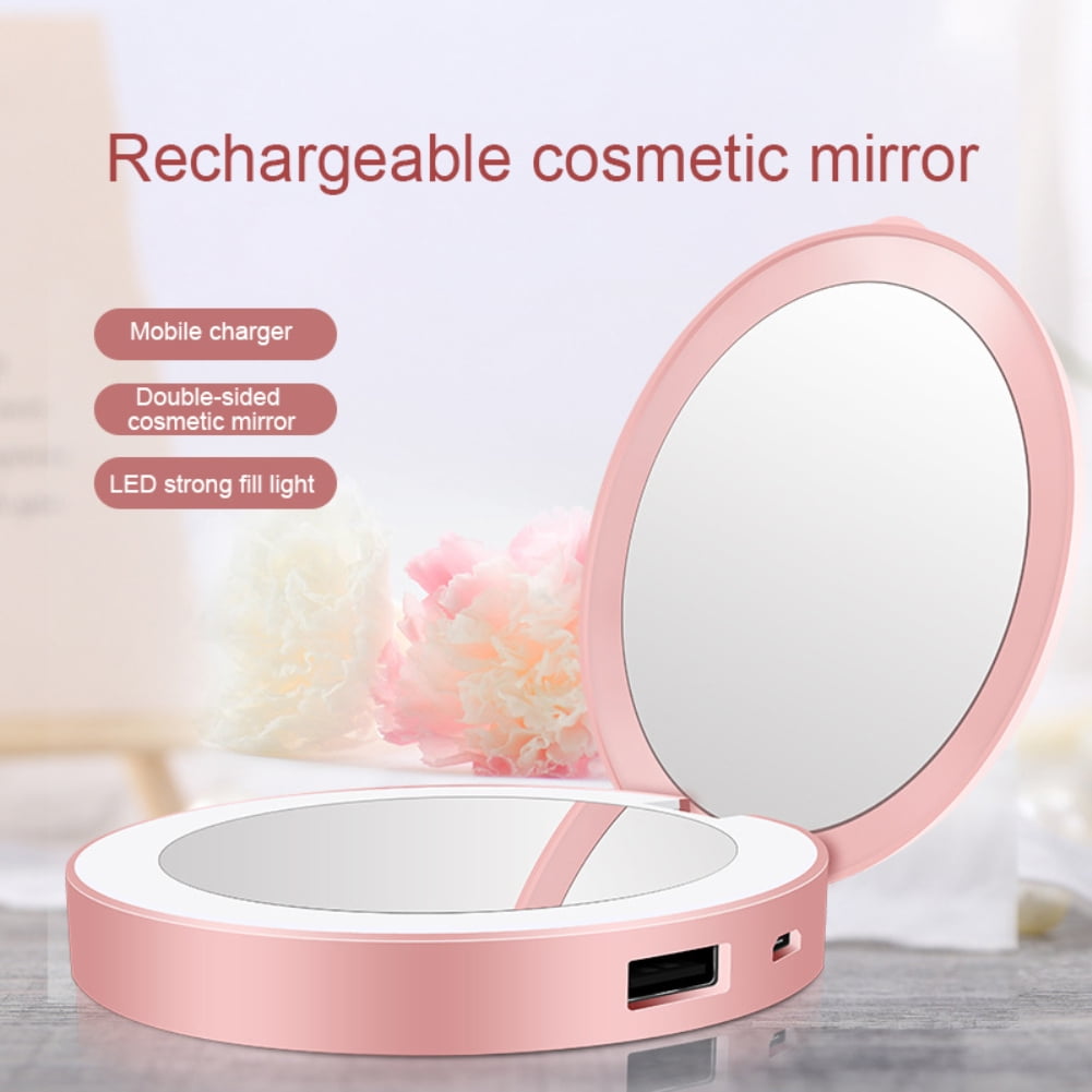 Beauty Planet Portable 20x 5x 1x, 20x Lighted Magnifying Makeup Mirror