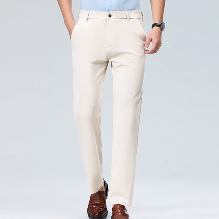 slim fit dress slacks Tailor Vintage Slim Fit Performance 5-Pocket Pants for Men in Earth main image 1
