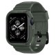 thumbnail image 1 of Funda de reloj con correa para Apple Watch Spigen Rugged Armor Pro de 45 mm/44 mm, color verde militar, 1 of 2