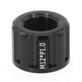 thumbnail image 4 of YAAQII for Bicycle Thru Axle Nut M12x1.0mm Aluminum Alloy Hub Shaft Cap Replacement Part for 12/15mm Axles Bike Accessory Black 19x14mm, 4 of 8
