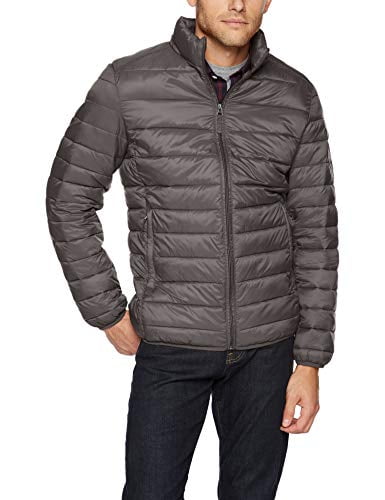 Photo 1 of Amazon Essentials Men's Lightweight Water-Resistant Packable Puffer Jacket, Grey, XX-Large