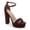 BURGUNDY, variant on Women’s Platform Block Heel Sandals Ankle Strap Open Toe High Heel Sandals Fashion Chunky Heel Dress Sandals for Party, Wedding, Evening and Summer Wear